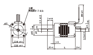 20mm角／外形寸法